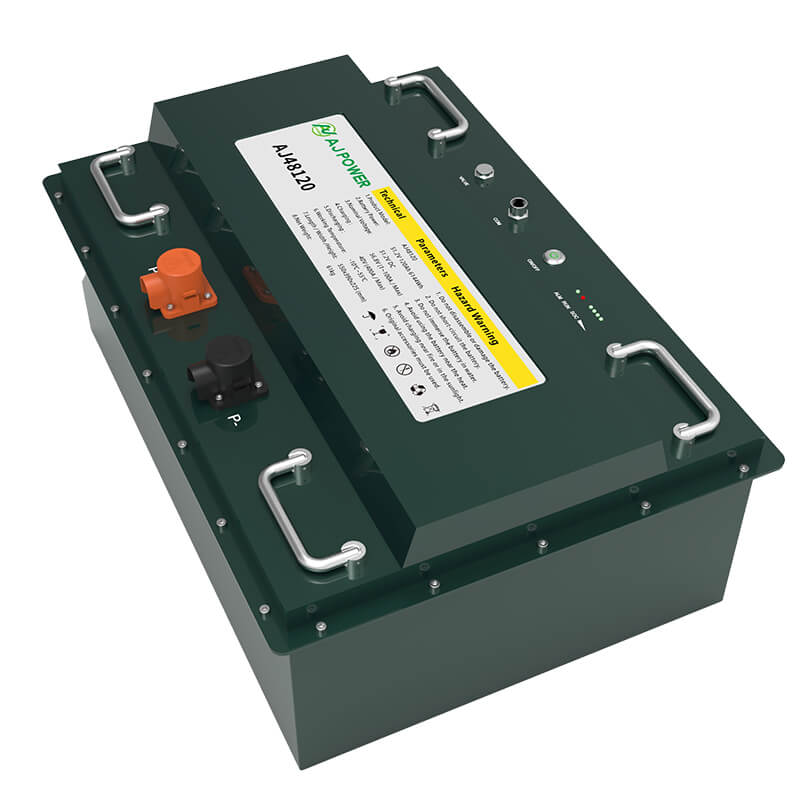 بطارية ليثيوم AJ48120 عالية السعة للمركبات الترفيهية والقوارب