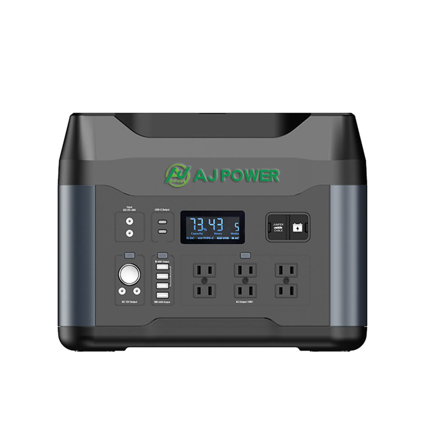 AJPB-61 DC12-30v LiFePO4 محطة طاقة محمولة خارجية 1280 وات/1000 وات