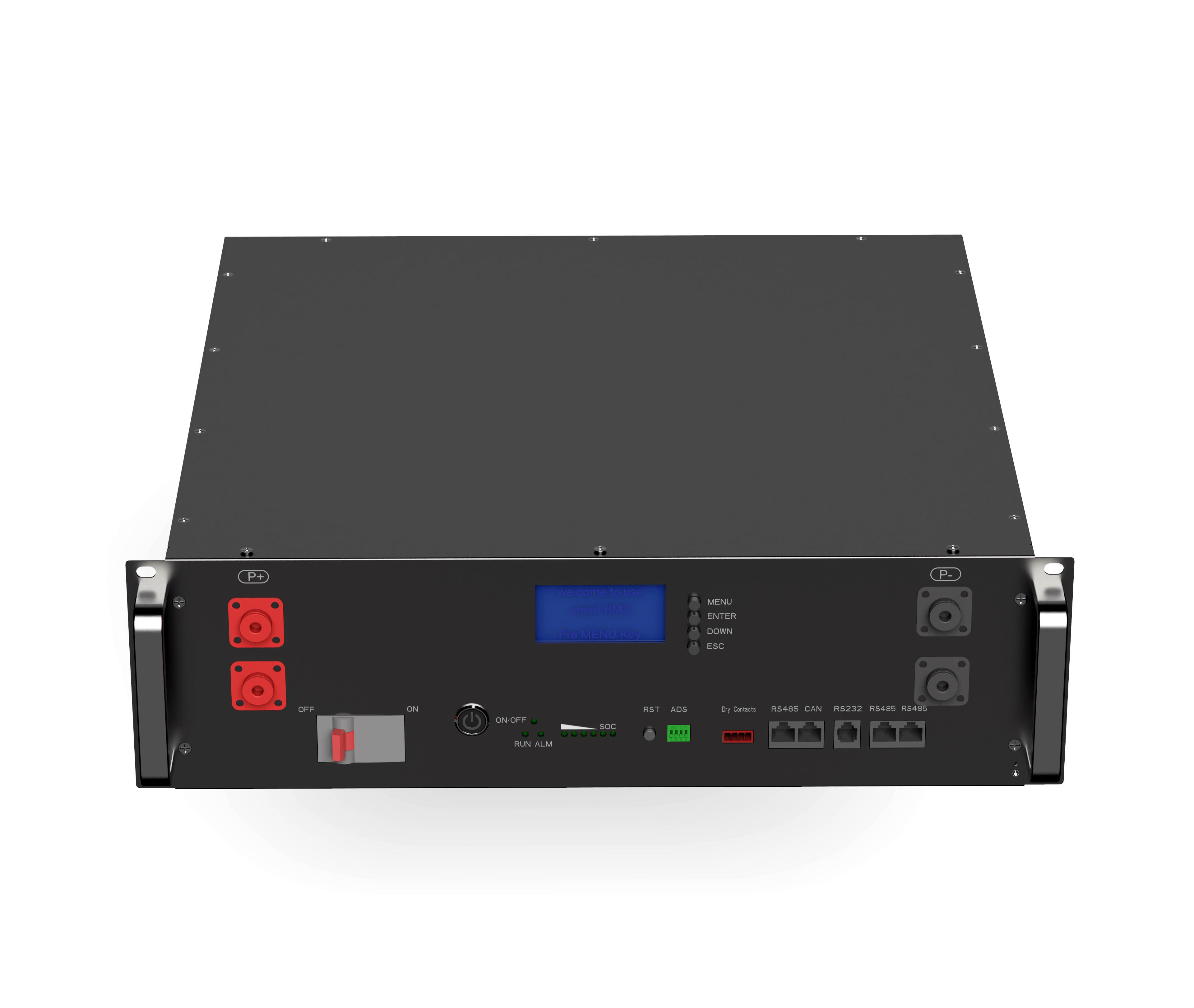 بطارية تخزين الطاقة بطارية Lifepo4 51.2v 100ah 200ah 300ah بطارية ليثيوم مثبتة على الرف