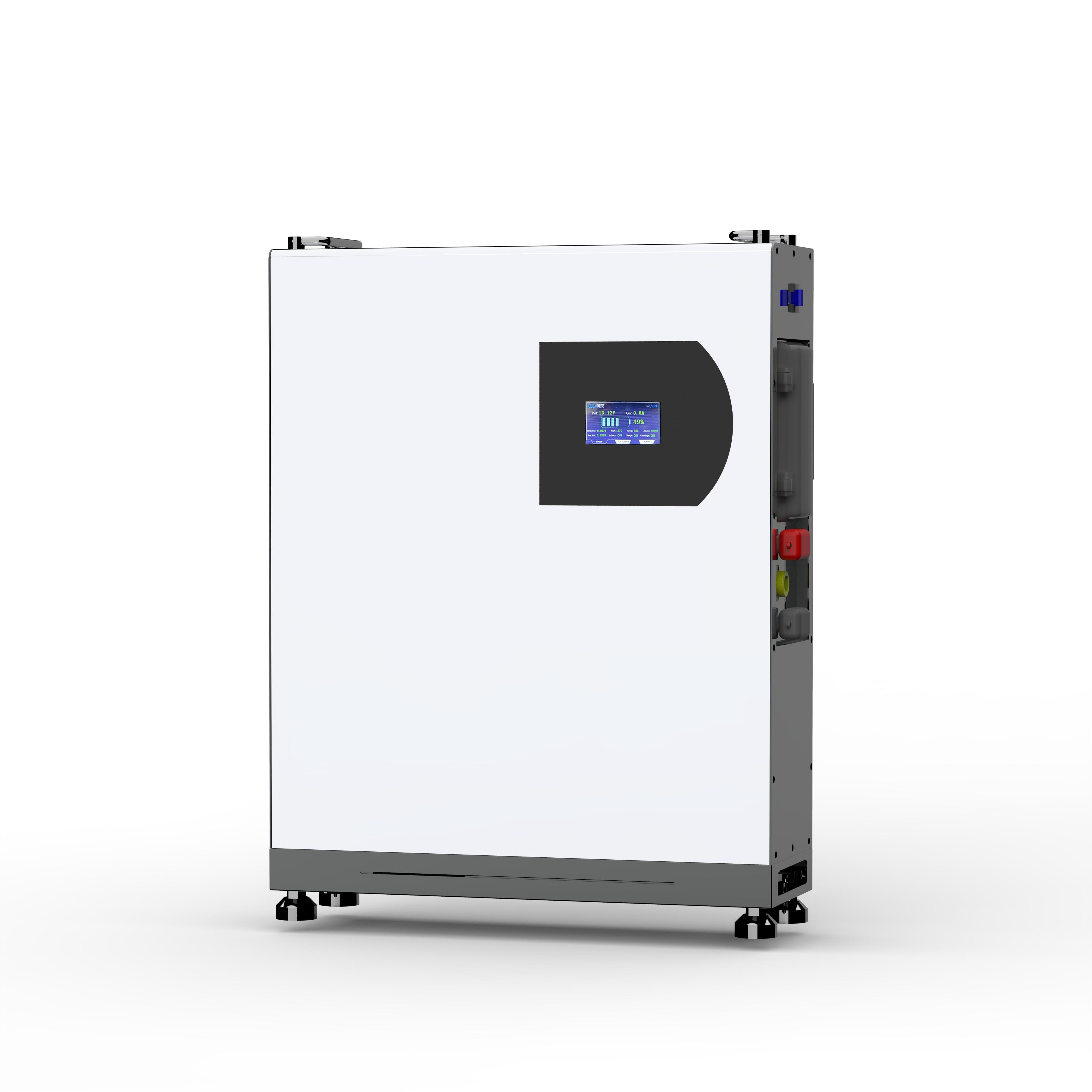 بطارية ليثيوم 48V 200Ah Lifepo4 مثبتة على الحائط للنظام الشمسي 10KW 8KW