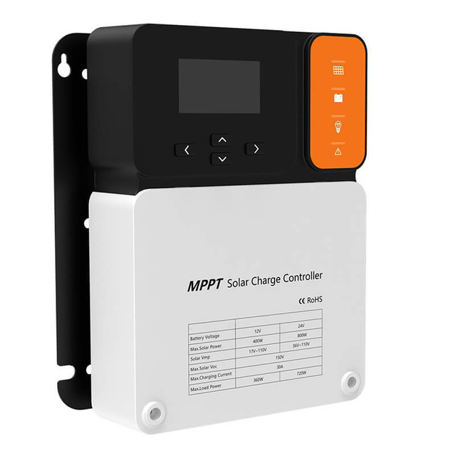 36V / 48V MPPT جهاز التحكم بالشحن 30A / 40A جهاز التحكم في الشحن بالطاقة الشمسية الكهروضوئية