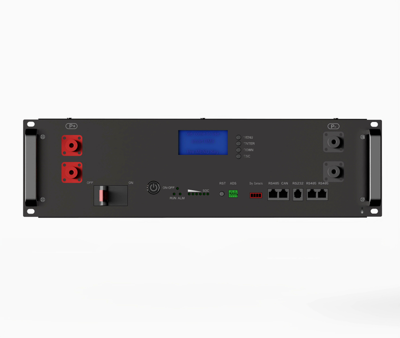 بطارية تخزين الطاقة بطارية Lifepo4 51.2v 100ah 200ah 300ah بطارية ليثيوم مثبتة على الرف