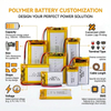 تخصيص OEM ODM 500mah 1000mah 2000mah 3000mah قابلة للشحن ليثيوم أيون ليثيوم أيون ليثيوم بوليمر 3.7 فولت 1500 مللي أمبير بطارية ليبو