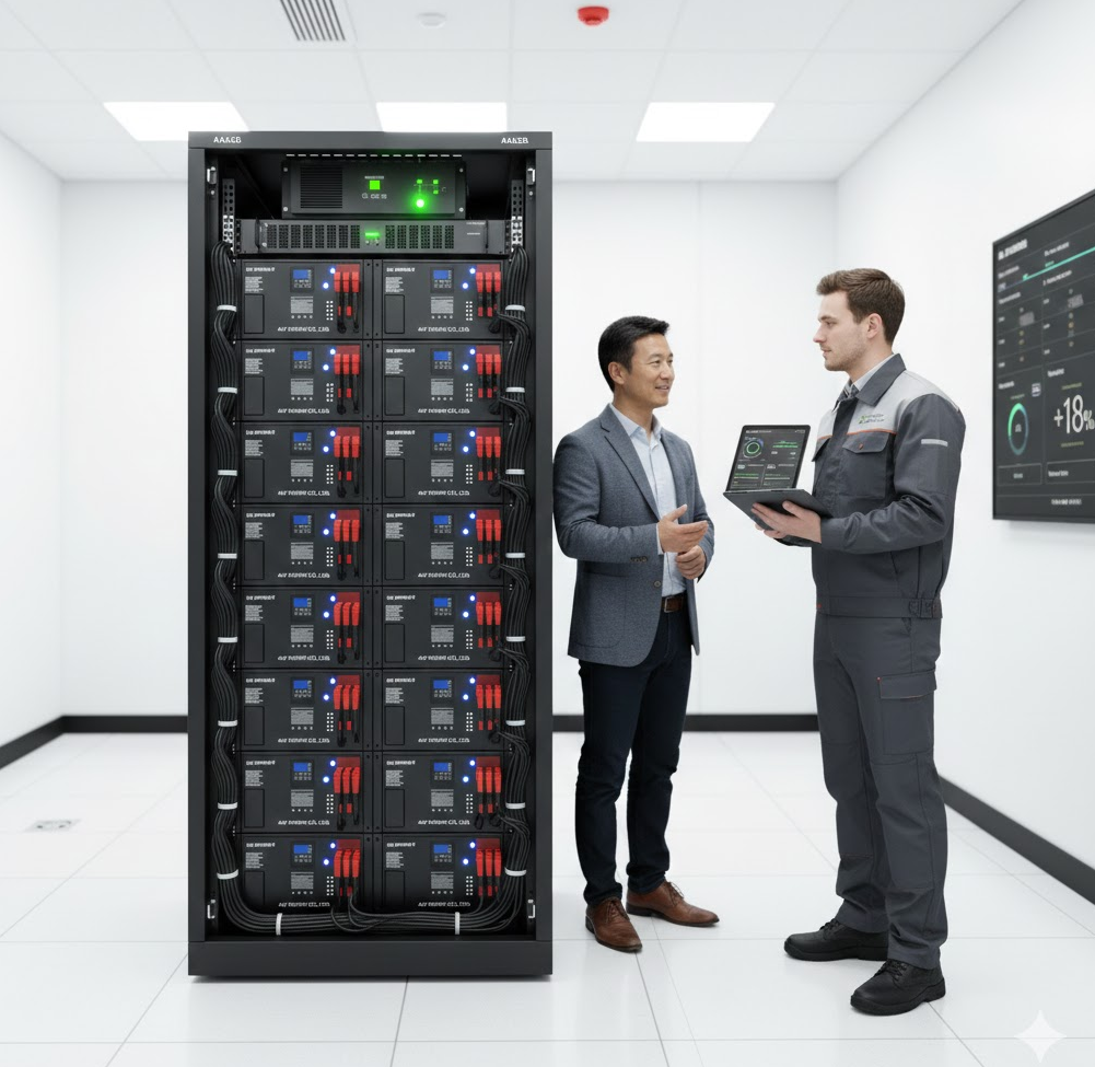 تخزين البطارية على الرف